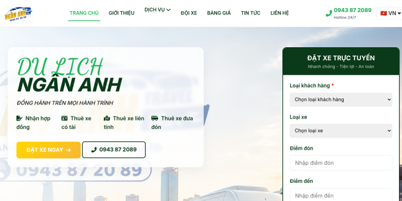 Bản xem trước dự án Du Lịch Ngân Anh