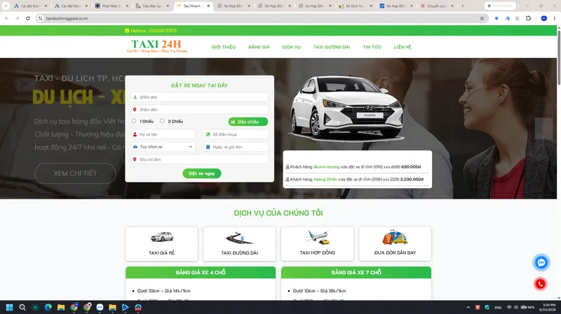 Bản xem trước dự án Taxi Đức Trọng Giá Rẻ