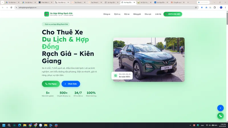Bản xem trước dự án Xe Hợp Đồng Rạch Giá